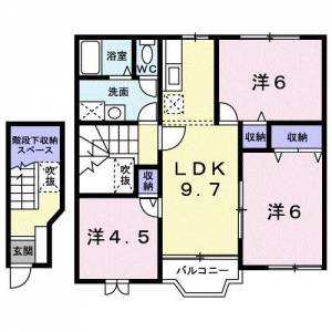 チアフルハウス　山地 202の間取り画像