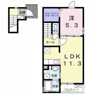 ライラック和田浜Ⅱ 201の間取り画像