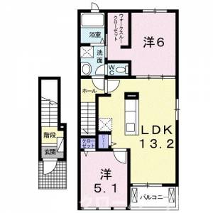 フィオーレ悠 204の間取り画像