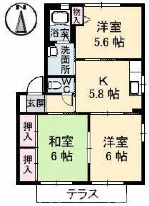 ルエスト A棟 102号室の間取り画像