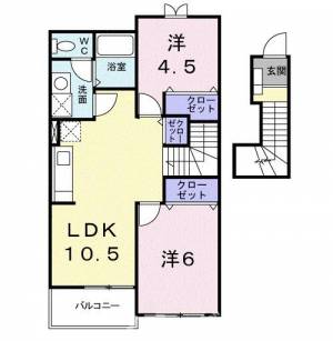 メゾン・サンパティーク 204の間取り画像