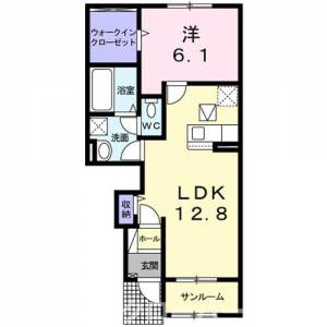 ラ　コーヴァ綾川Ⅰ 103の間取り画像