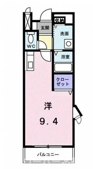 レインボー・ハイツ 201の間取り画像