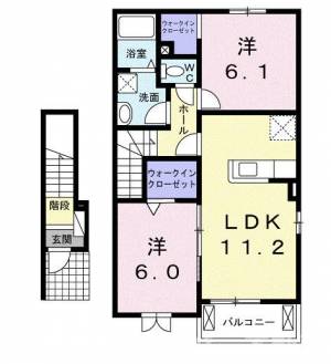 カトル・セゾンＢ 204の間取り画像