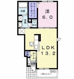 ブルー　アイランド川津Ⅱ 103の間取り画像