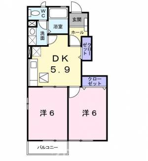 サウス・ソレイユ　Ｂ 103の間取り画像