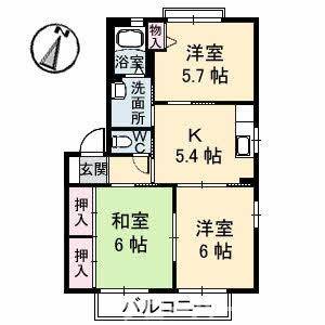 シャーメゾン21 C棟 201号室の間取り画像