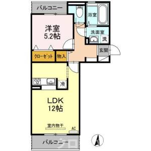 サンライズ豊益 築港町 303の間取り画像