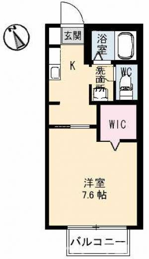 ディアス宇多津B棟 101号室の間取り画像