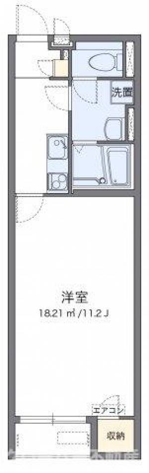 クレイノ福江 109の間取り画像