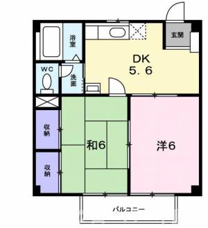 サニーハイツ楠　Ｂ 202の間取り画像