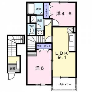 セナ　アイランド　Ａ 202の間取り画像