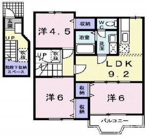 ヌーベル稲木　Ｂ 202の間取り画像