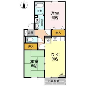 サンハイツ大麻Ａ 203の間取り画像