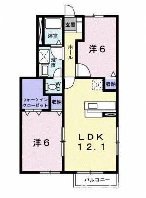 メゾン　グレイスフル　Ａ 101の間取り画像