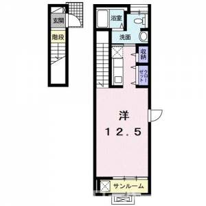 ガーデンハウスＭ　Ｃ 201の間取り画像