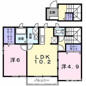 サンリット　Ｂ 203の間取り画像