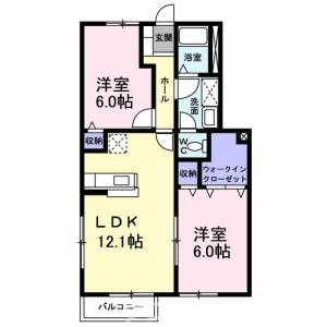 ハイランドさぬき　Ａ 103の間取り画像