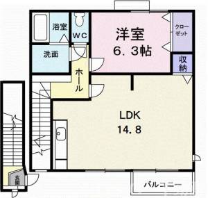 メゾンリゾナーレコトブキ　Ａ 203の間取り画像