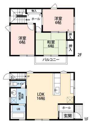 飯野ハイツⅤ（53号） 53の間取り画像