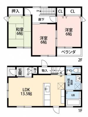 飯野ハイツⅤ（55号） 55の間取り画像