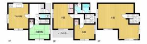 川西町北借家 戸建の間取り画像