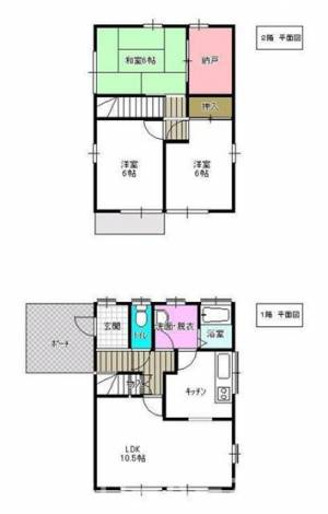 平場戸建 南棟の間取り画像