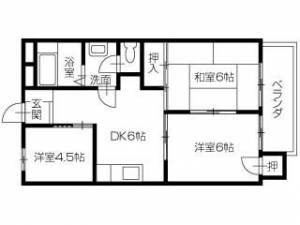 ウィスタリア昭和町 403号室の間取り画像