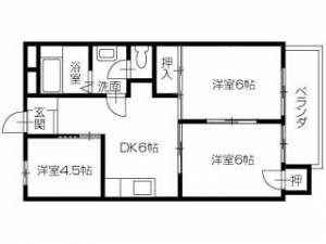 ウィスタリア昭和町 403号室の間取り画像