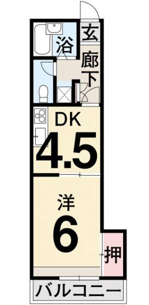 ヴィラ・アンソレイエ亀田町 303の間取り画像