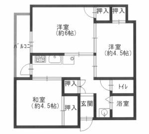 ヴィラナリー牟礼 302の間取り画像