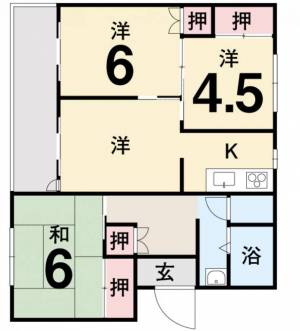 ヴィラナリー牟礼 304の間取り画像