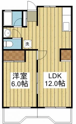 カーサグラン志津川 202号室の間取り画像