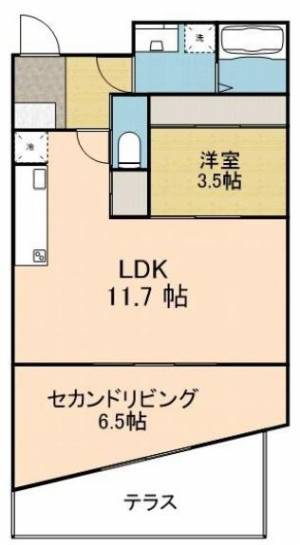 モンテルーチェ医学部前 101号室の間取り画像