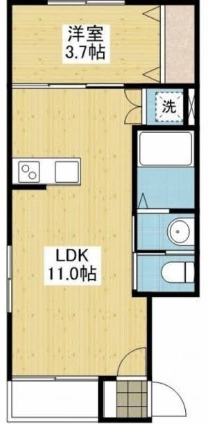 アルト横河原 201号室の間取り画像