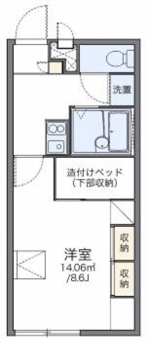 レオパレス医学部前 207号室の間取り画像