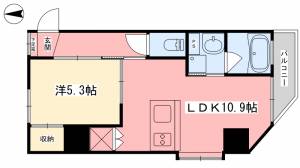 アスティオン本町 6階 の間取り画像