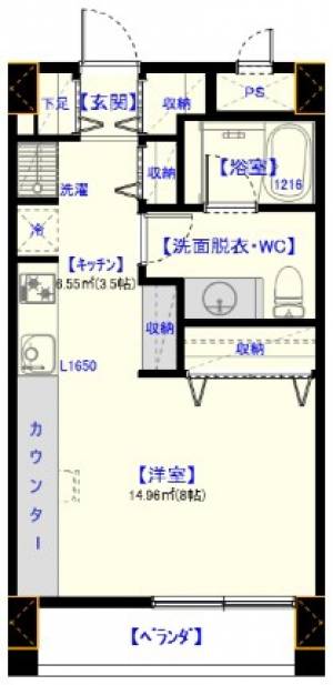 quinze lieu（カーンズリュー） 1階 の間取り画像