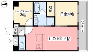 アスティオン本町 2階 の間取り画像