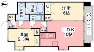 パグロ東署前 5階 の間取り画像