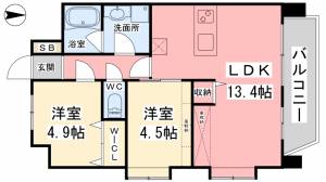 パグロ東署前 10階 の間取り画像