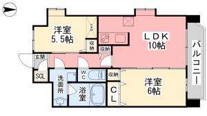 パグロ東署前 4階 の間取り画像