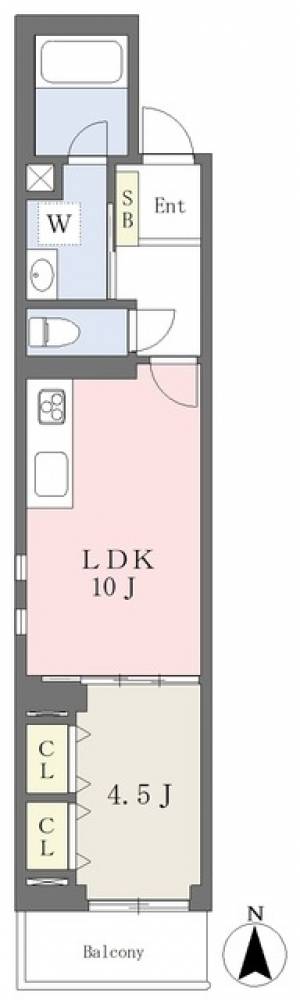 FELICE道後 2階 の間取り画像