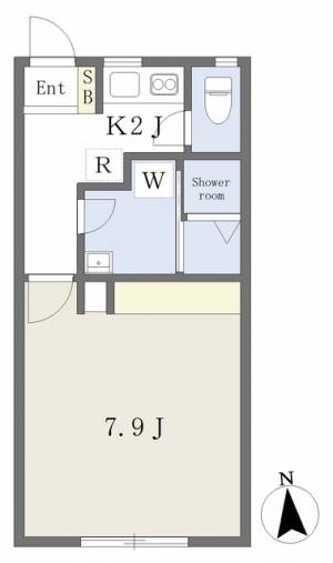 ホームズ福音寺 2階 の間取り画像