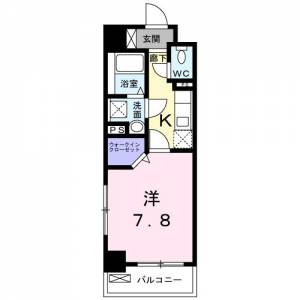 ルーベル中村 4階 の間取り画像