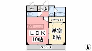 パークハイツ 206の間取り画像