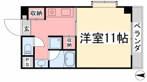 コンフォルト天山 2階 の間取り画像