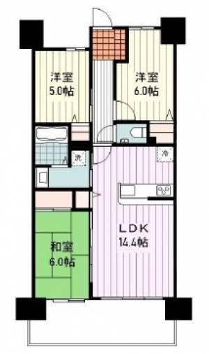 ロイヤルガーデンシティ高砂 2階 の間取り画像