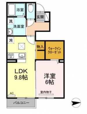 コントレール・A 1階 の間取り画像