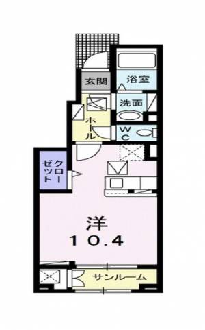 アンジュー北吉井A 1階 の間取り画像